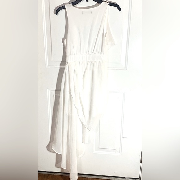 LuLus Elegant Gathering Ivory High-Low Dress New No Tags - Picture 10 of 11